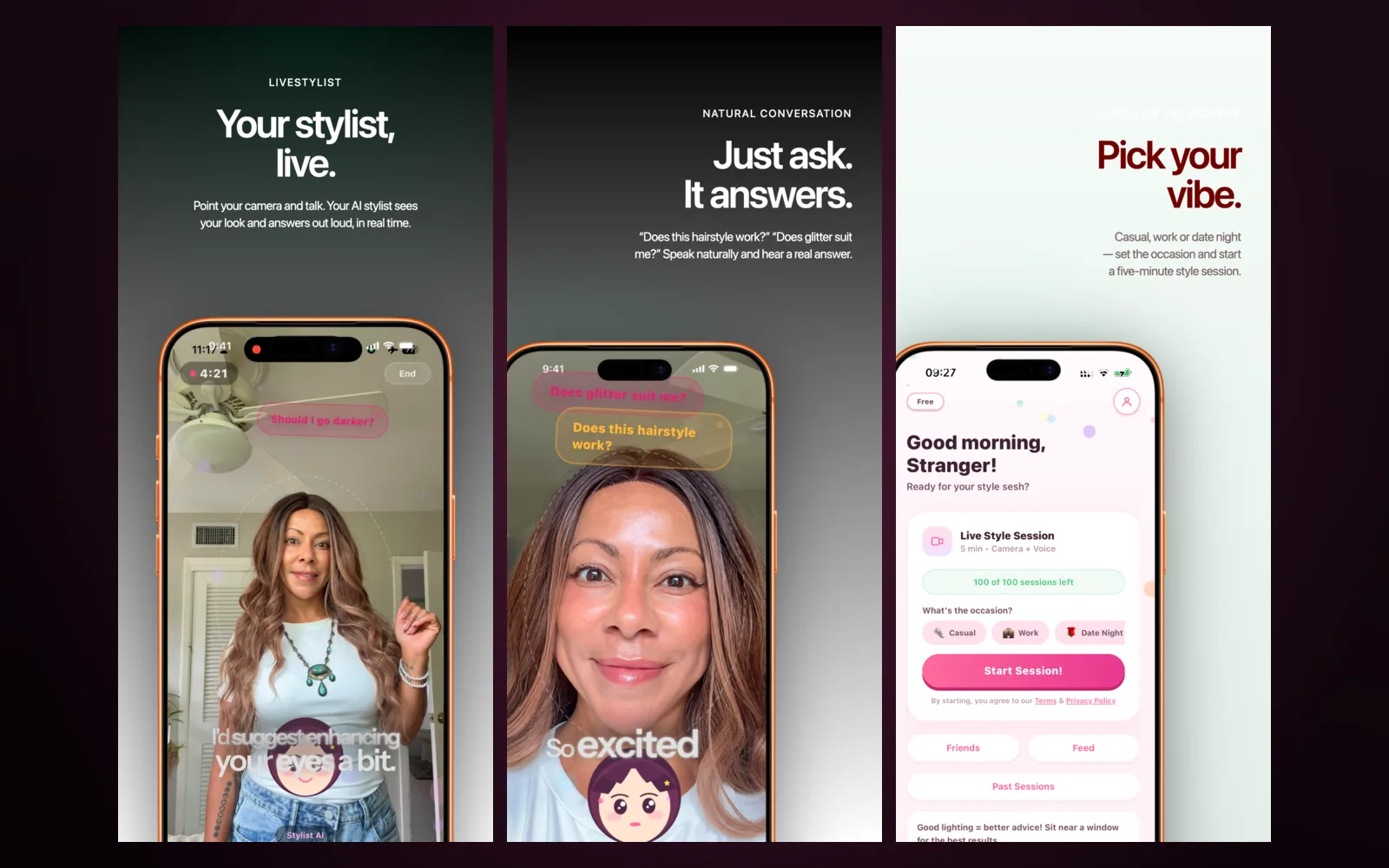 LiveStylist landing page